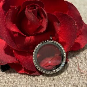 Origami Owl Brand New Large Hinged with Swarovski Crystals Locket